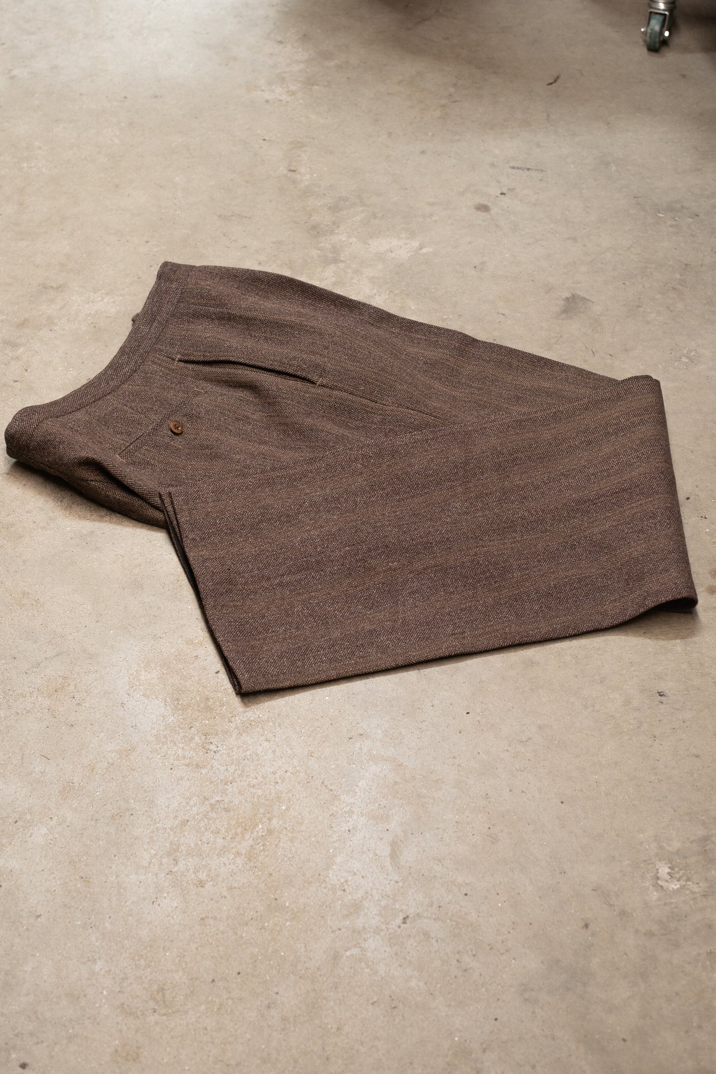 British 1940s 2 Piece Herringbone Tweed Suit By "Hawkes & Co" Of Savile Row