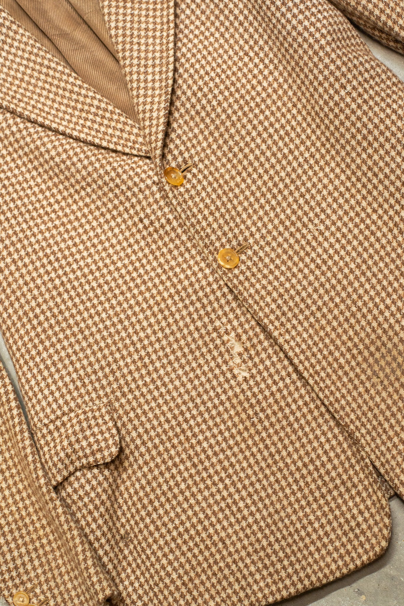 1920s Thrashed & Distressed Storm Vent blazer By Huntsman Savile Row