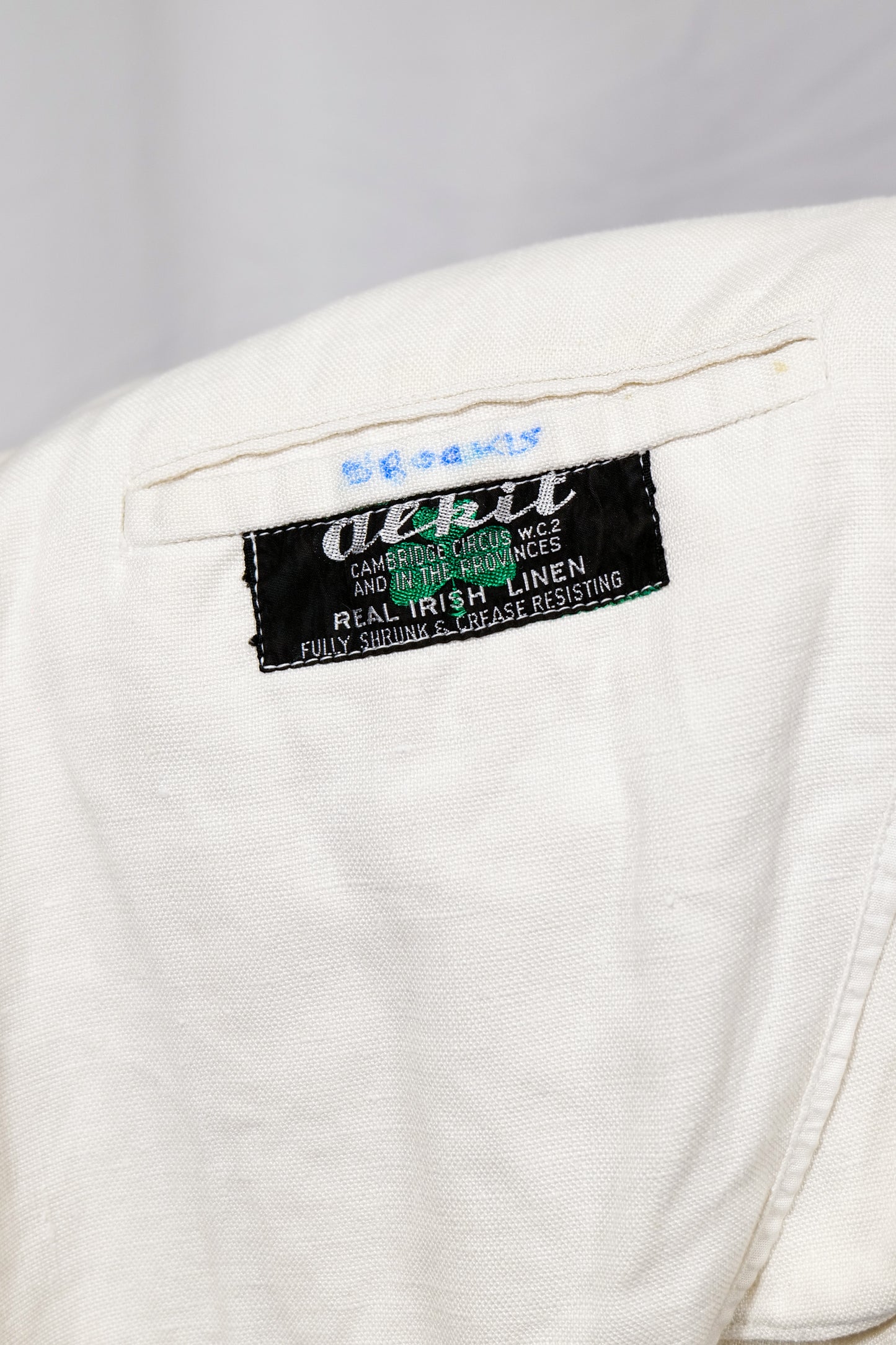 Irish Linen 1950s Summer Shawl Collar Jacket