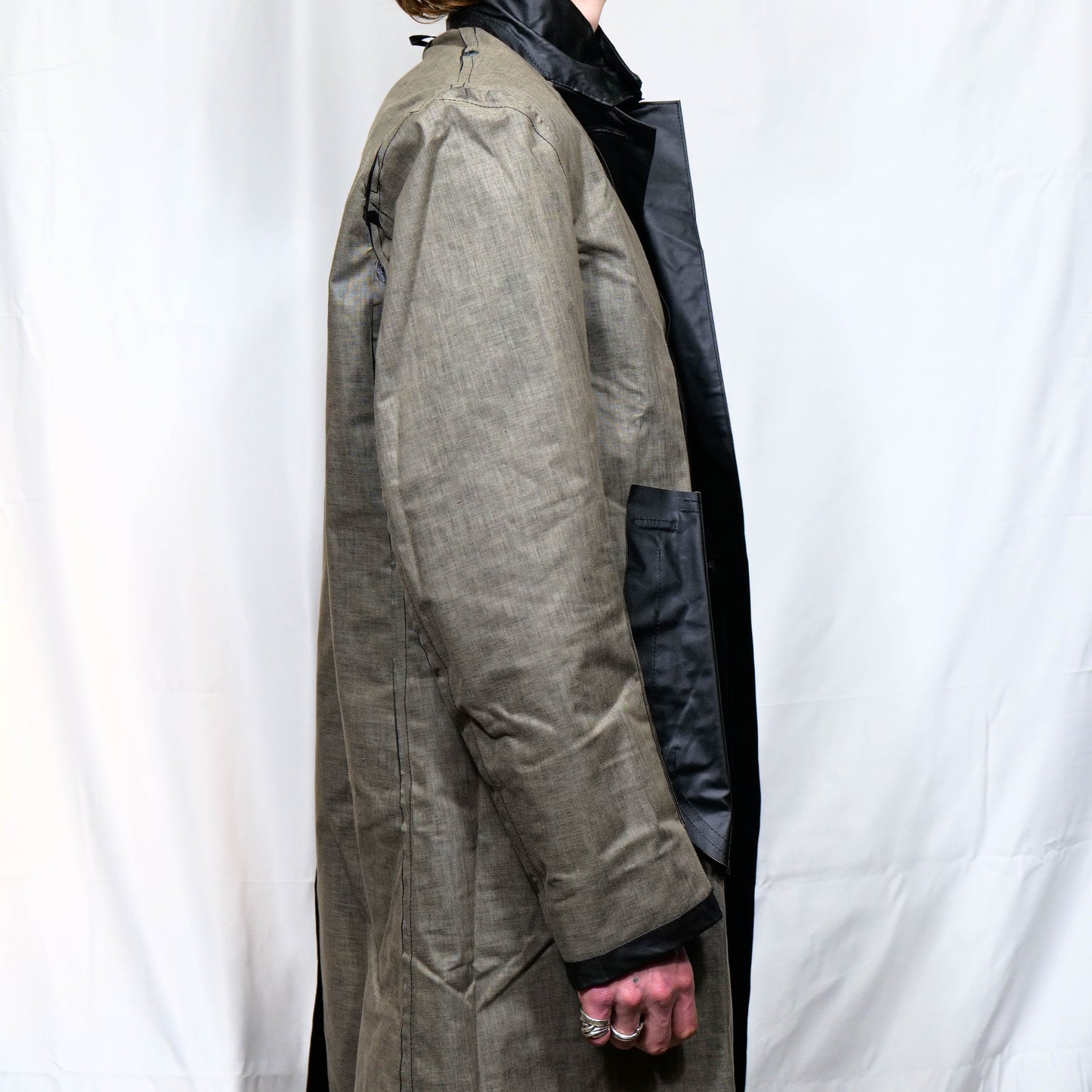 European 1960s Rubberised Rain Mac