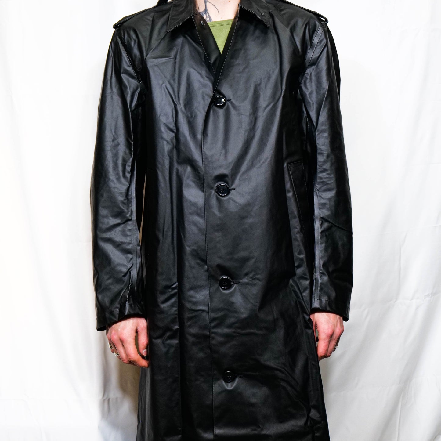 European 1960s Rubberised Rain Mac
