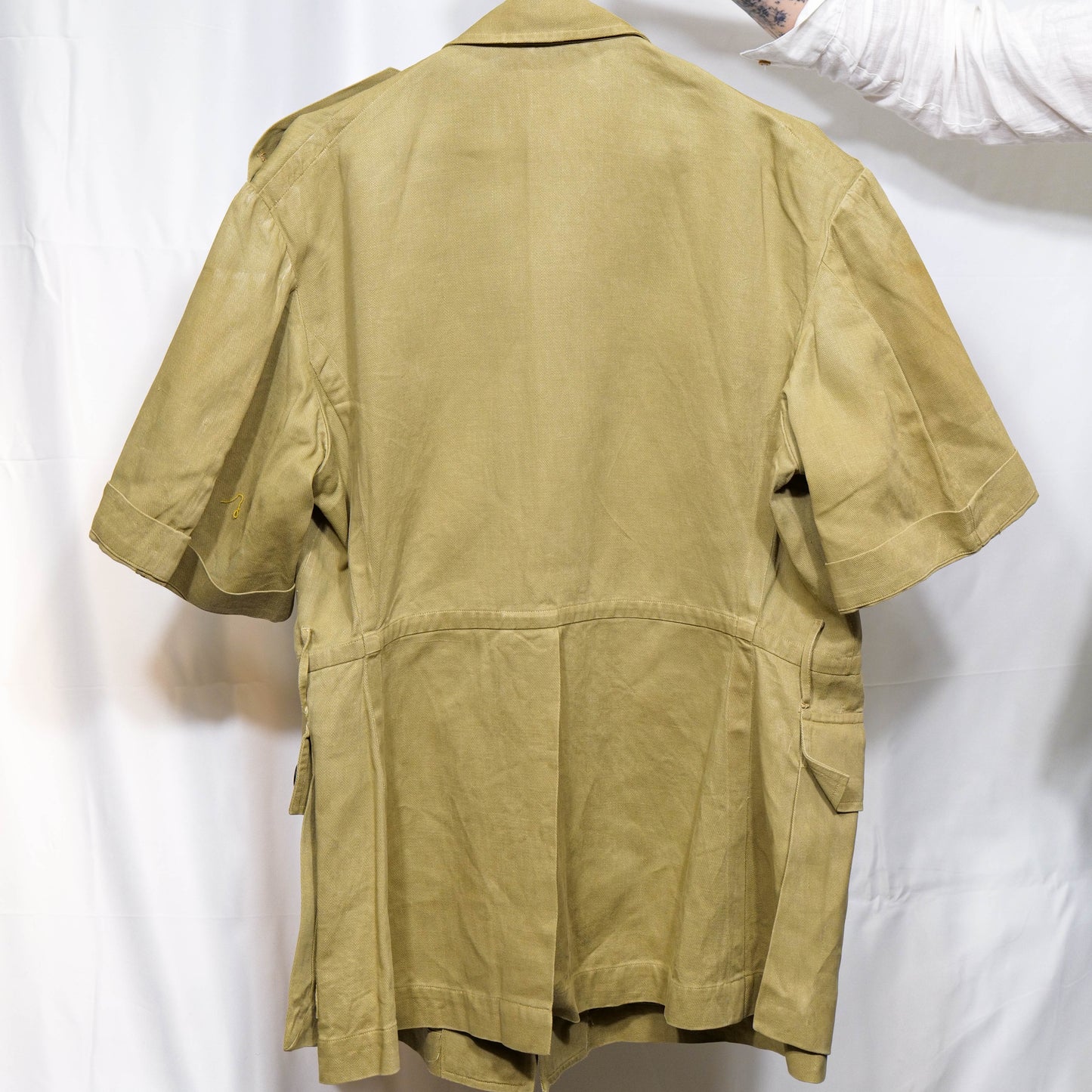 British WW2 Khaki Drill Shirt With Horn Buttons