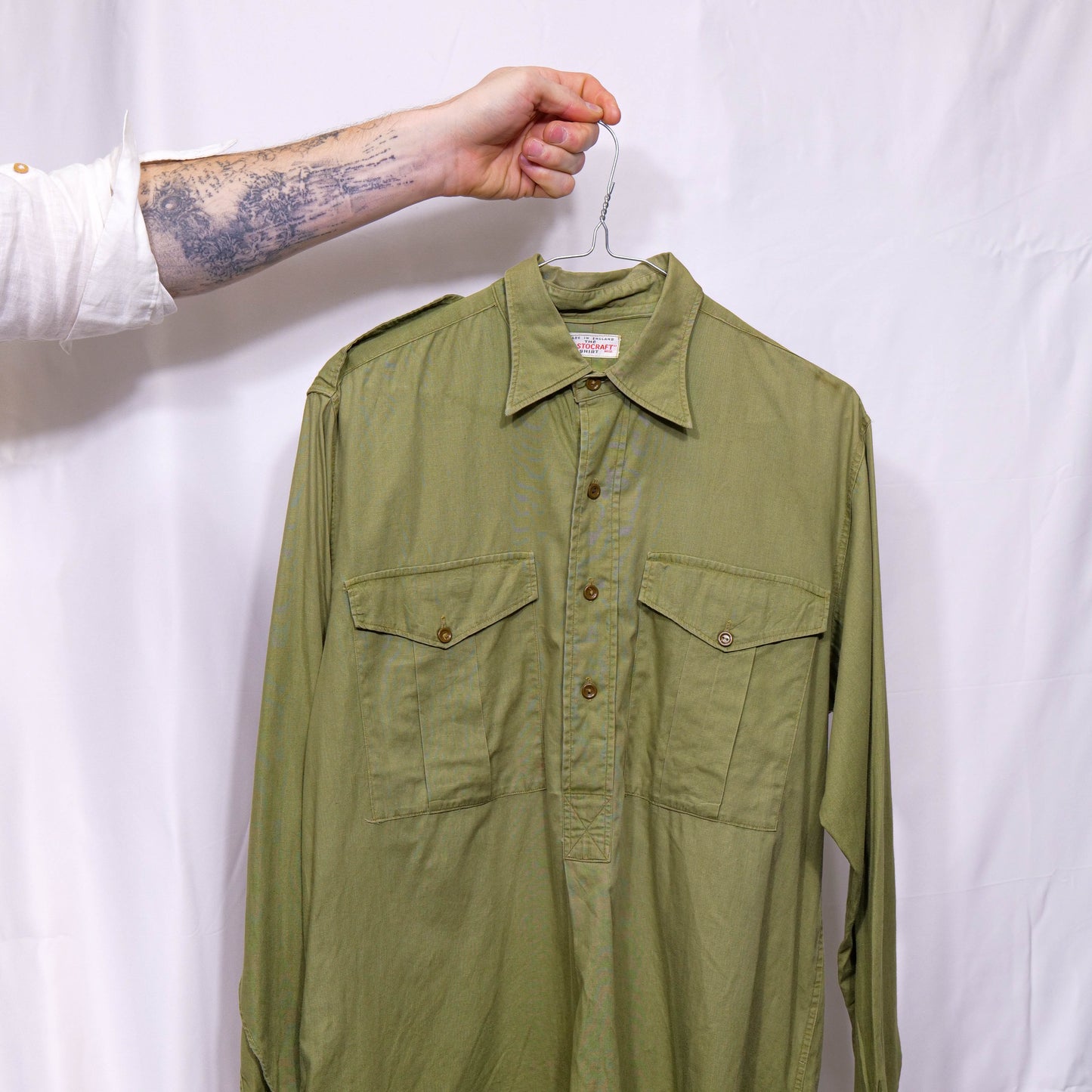 British Army 1940s Cotton Officers Shirt