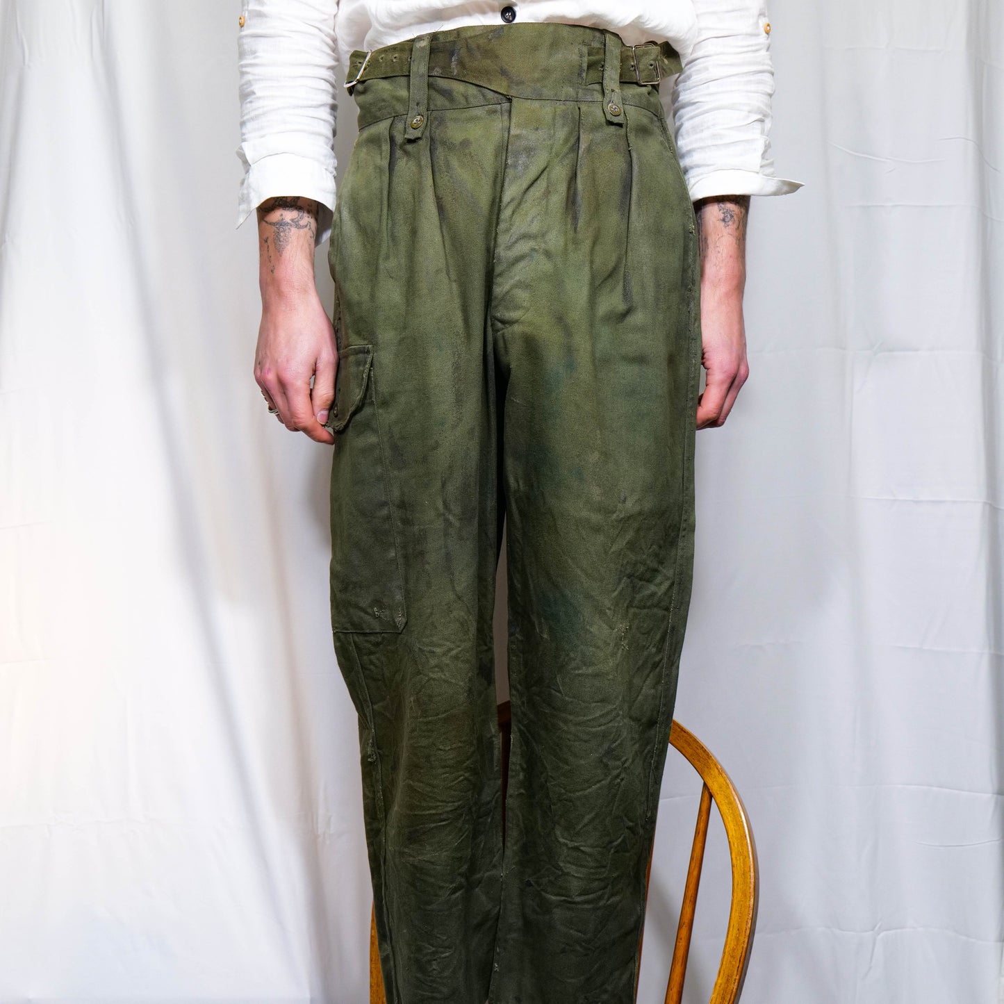 WW2 British Army Jungle Green Ghurka Waist Trousers