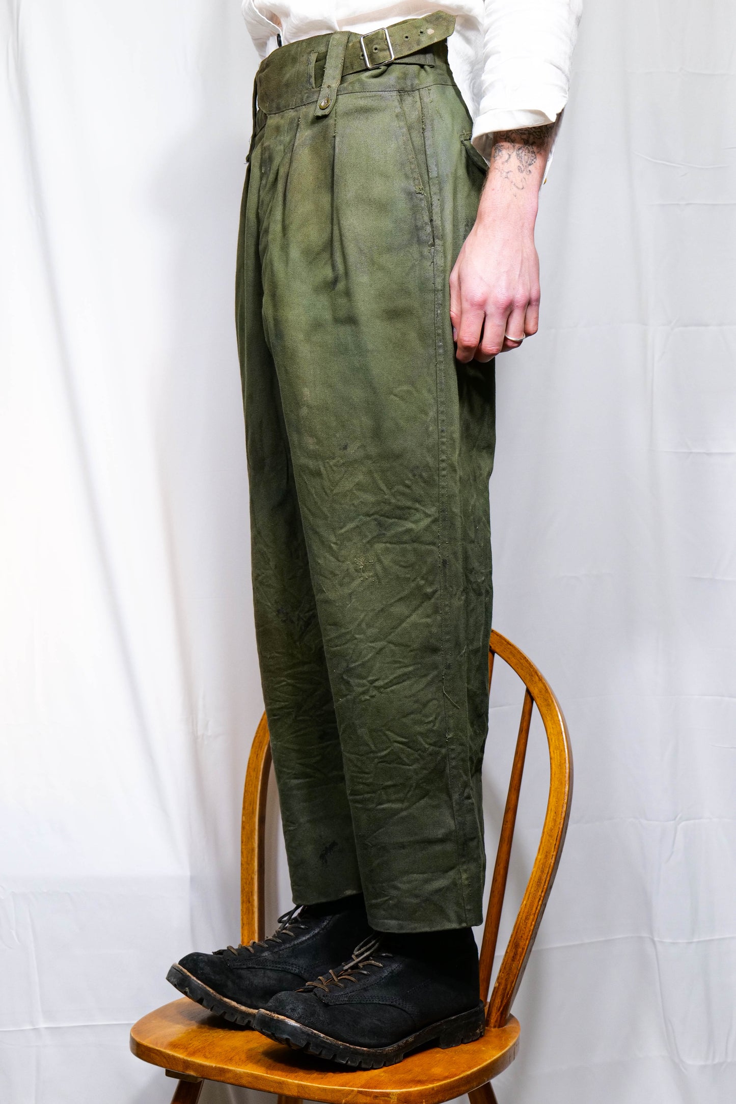 WW2 British Army Jungle Green Ghurka Waist Trousers