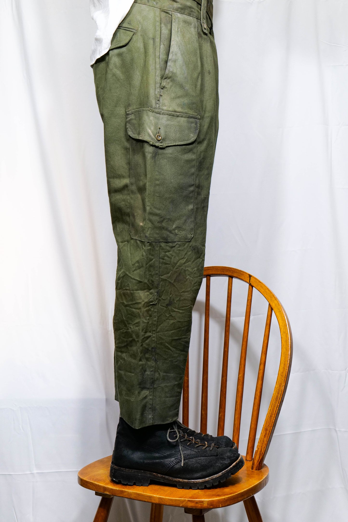 WW2 British Army Jungle Green Ghurka Waist Trousers