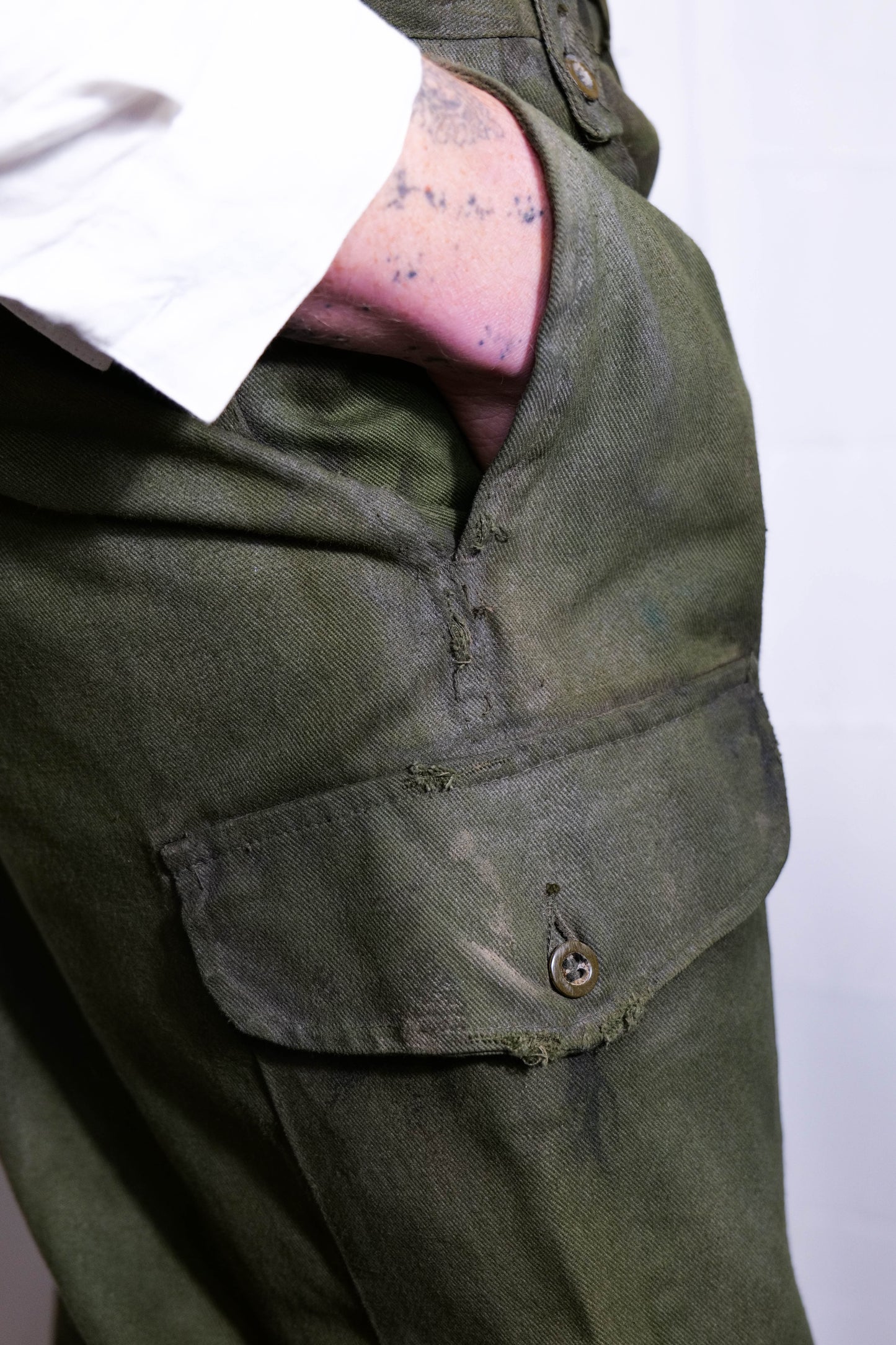 WW2 British Army Jungle Green Ghurka Waist Trousers
