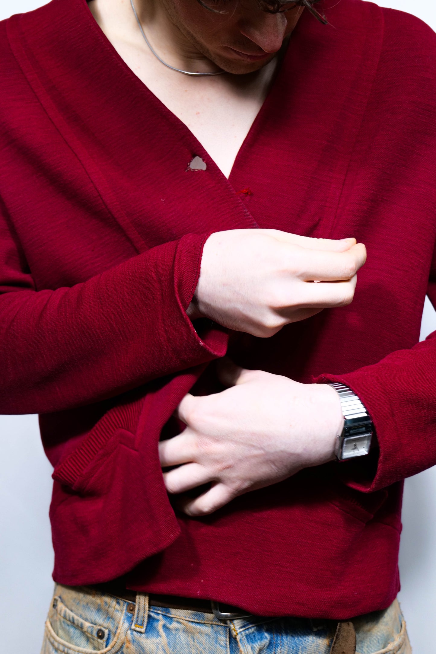 Asymmetric 1950s Cardigan