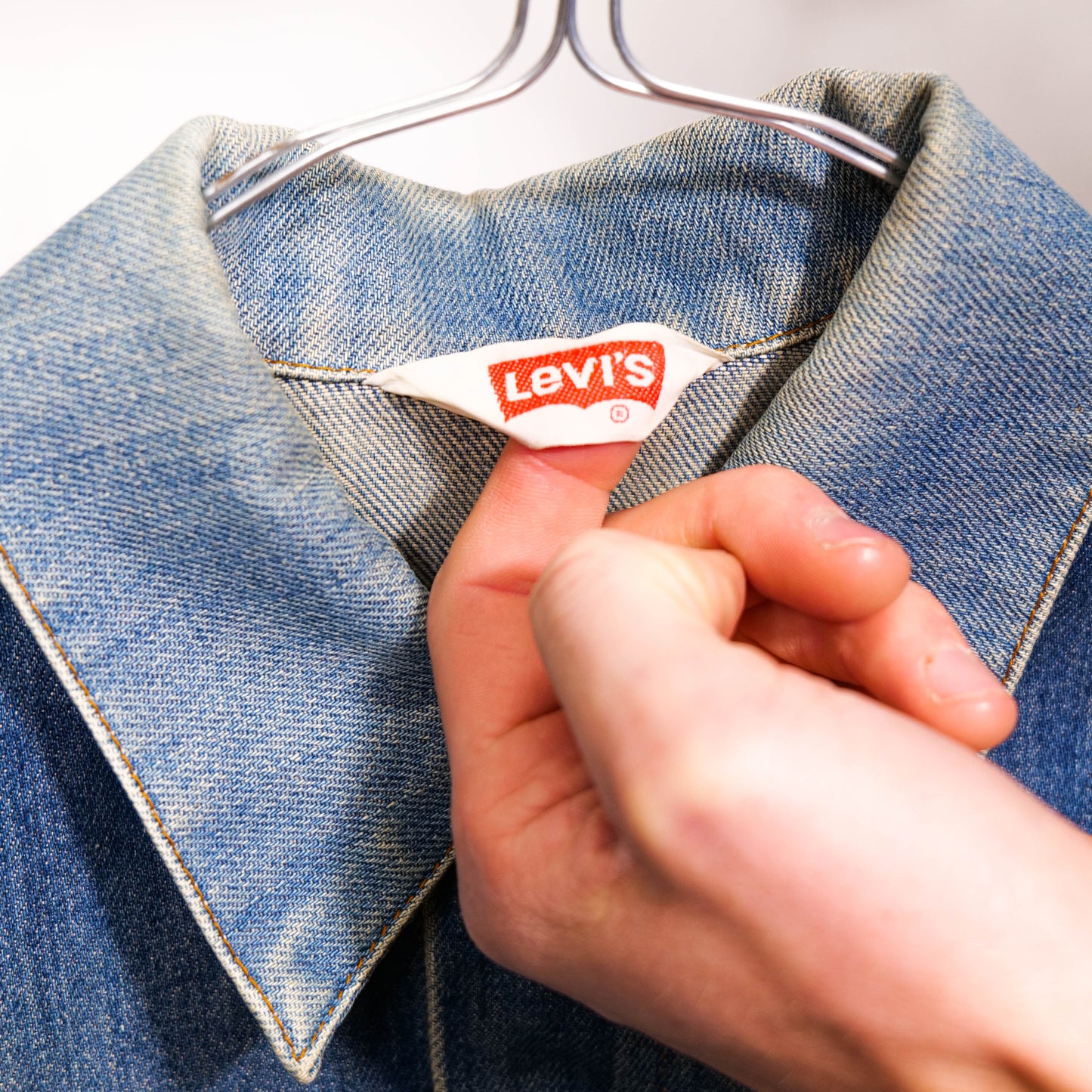Dated 1973 Levi’s Faded Honeycomb Denim Jacket