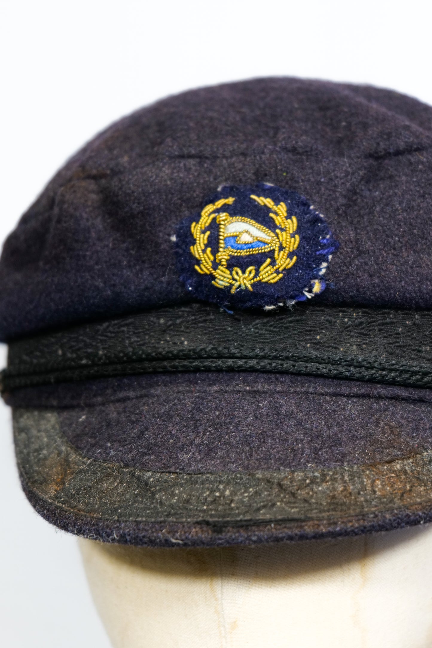 1940s Rayon Lined Naval Woolen Cap