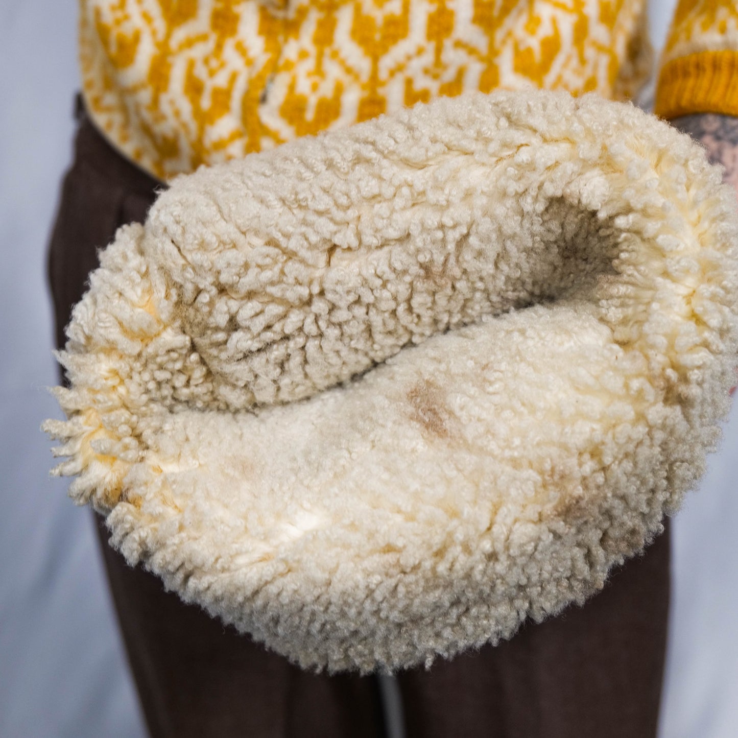 British 1920s 1930s Motorcyclist Sheepskin Lined Gloves