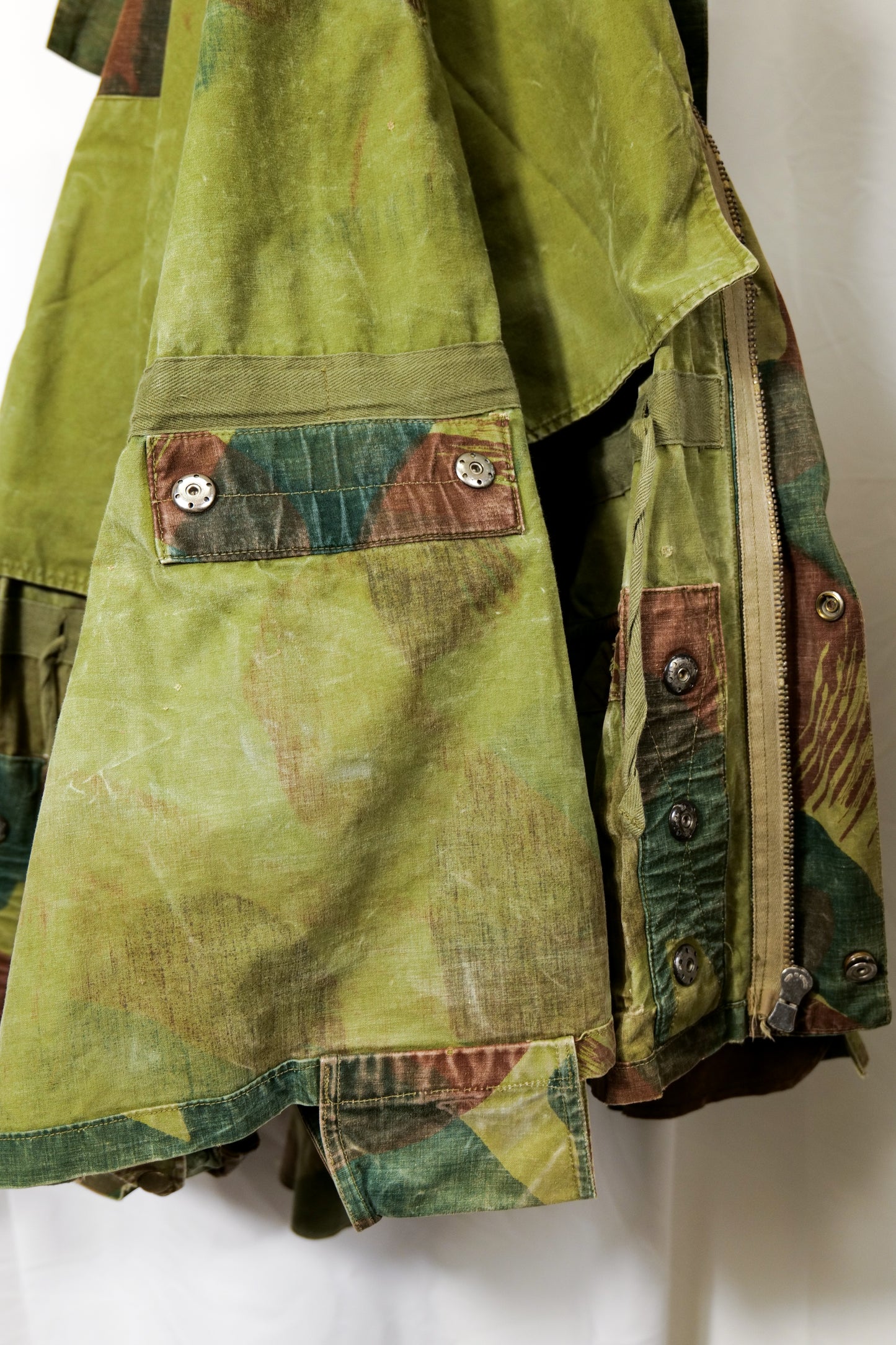 Dated 1956 Belgian ABL Brushstroke Camo Para Smock With Hood