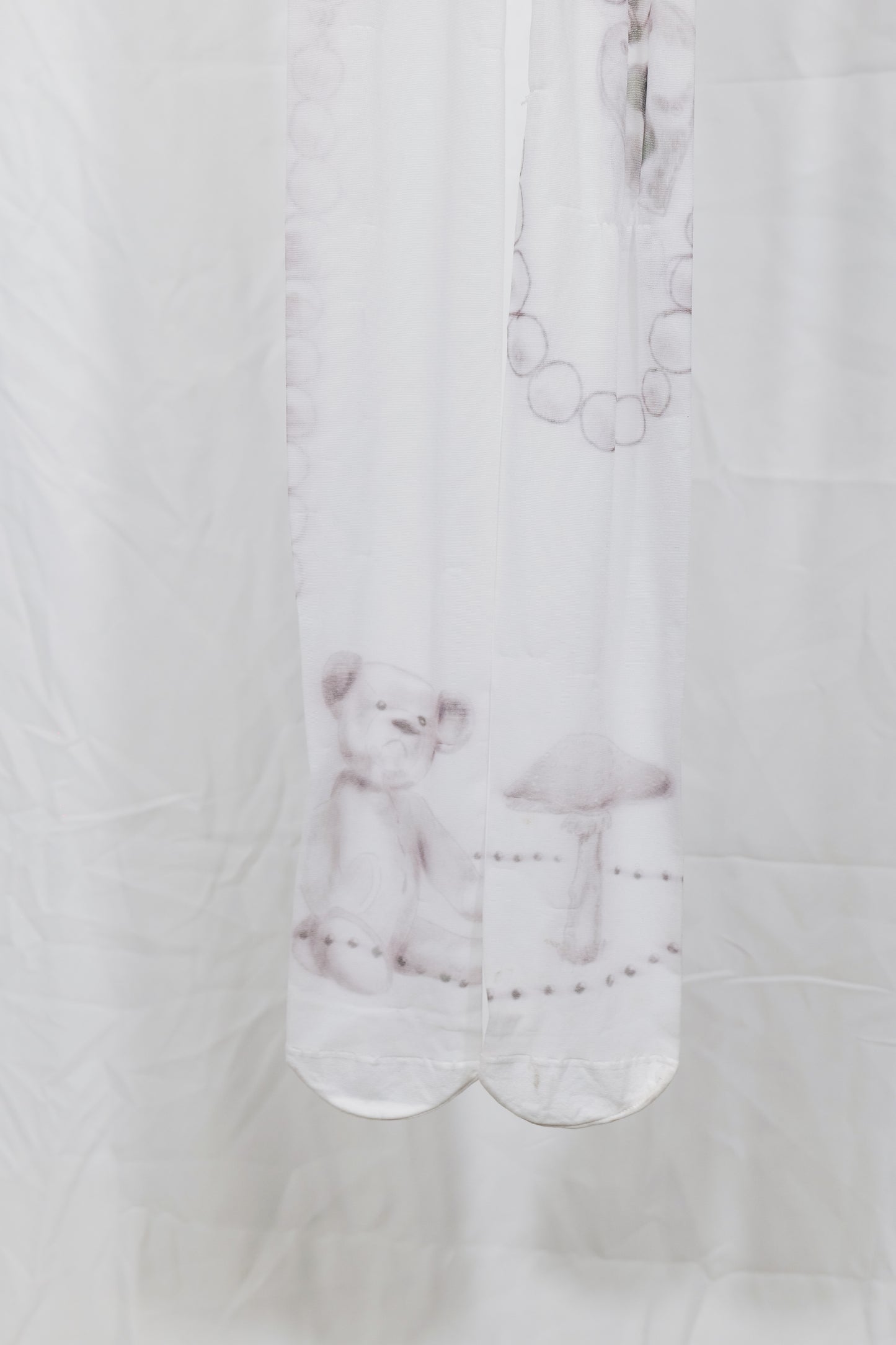 Barricades9999 Teddy Bear Necklace Printed Stockings