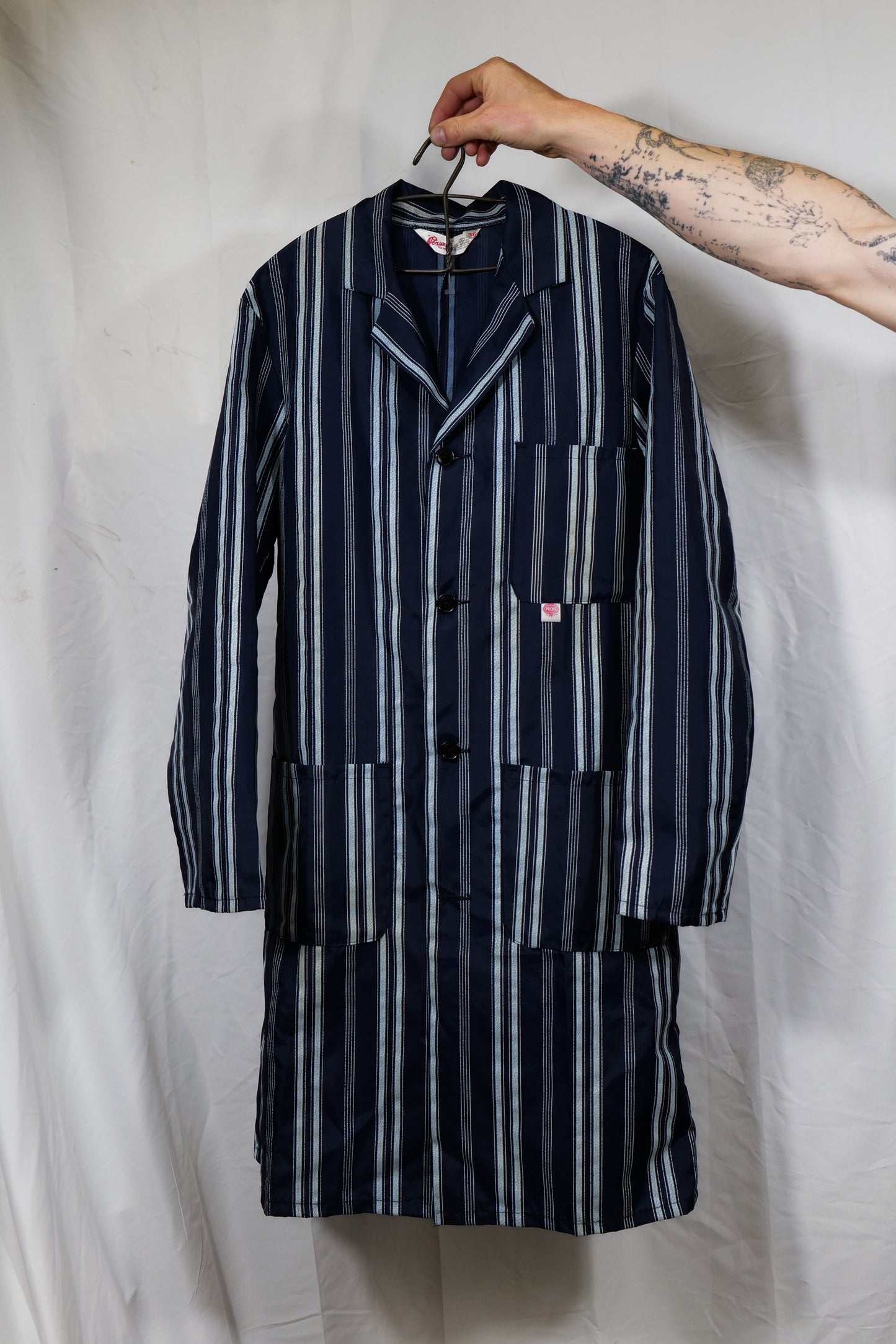 British 1960s NOS Butchers Workwear Coat