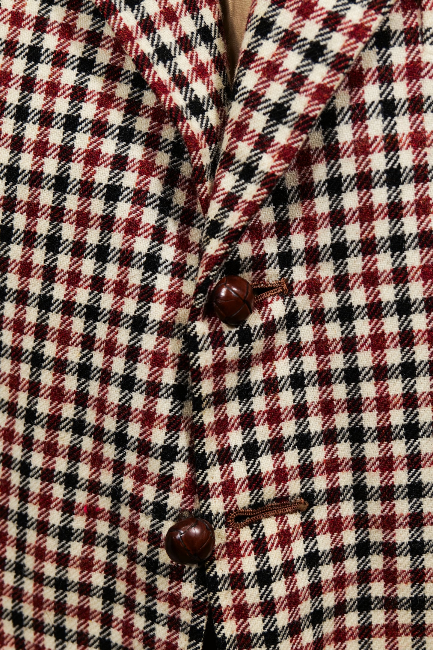 British 1970s Shepherds Check Blazer By Miller Rayner