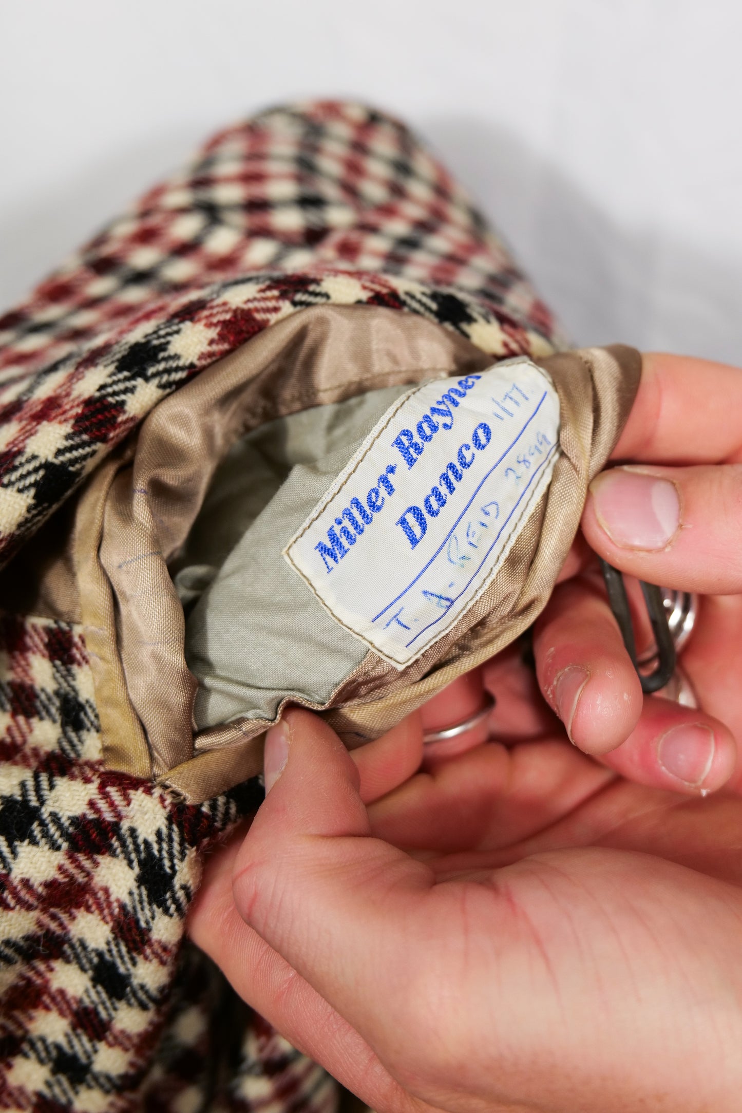 British 1970s Shepherds Check Blazer By Miller Rayner