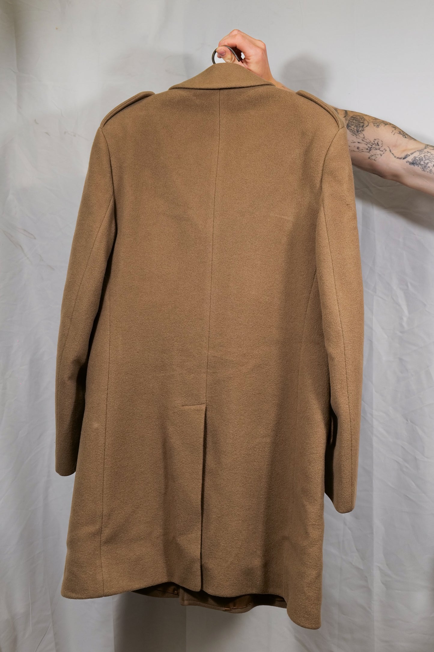 British 1970s Double Breasted Overcoat By "Maculette"