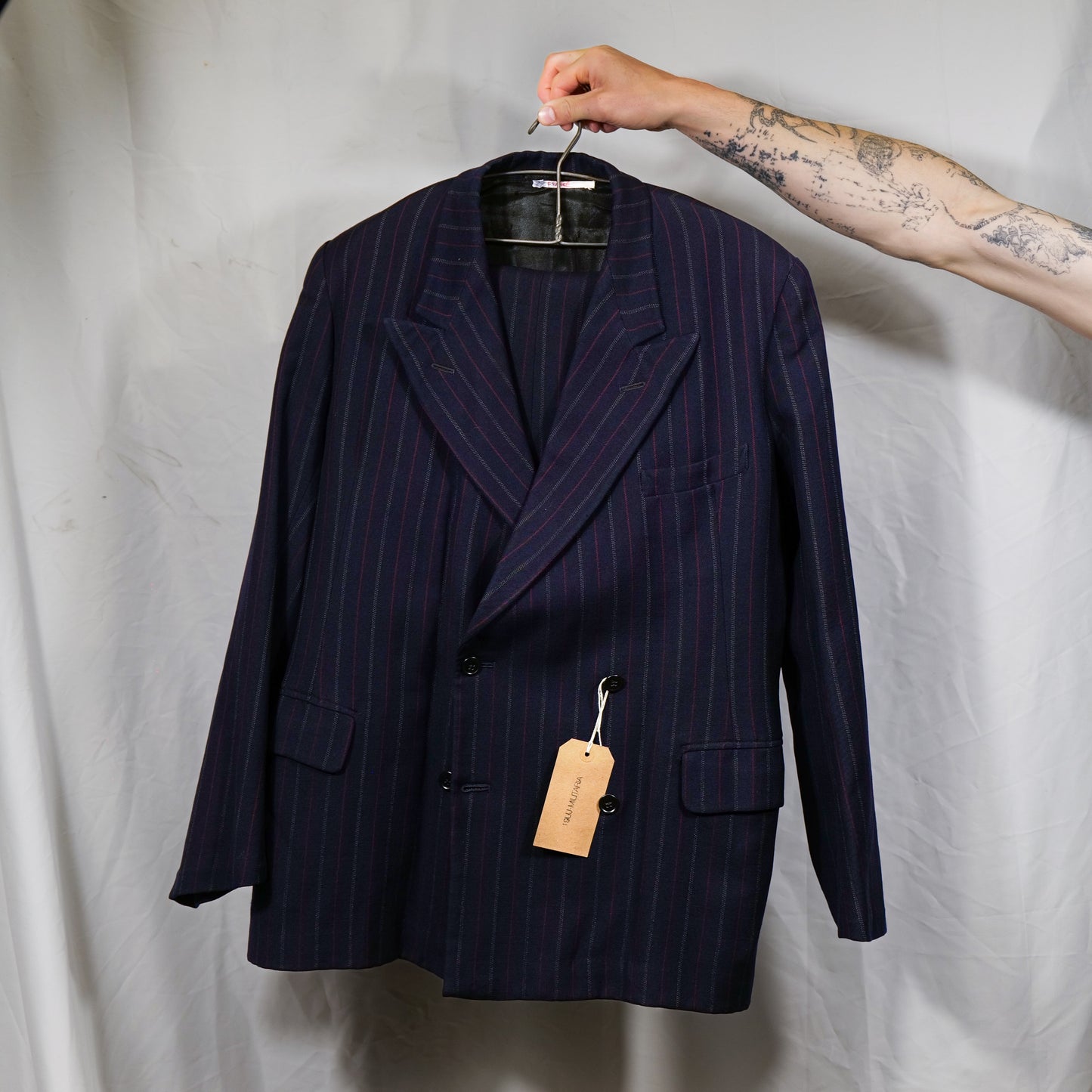 British 1930s Two Piece Suit With Wide 11.5” hems