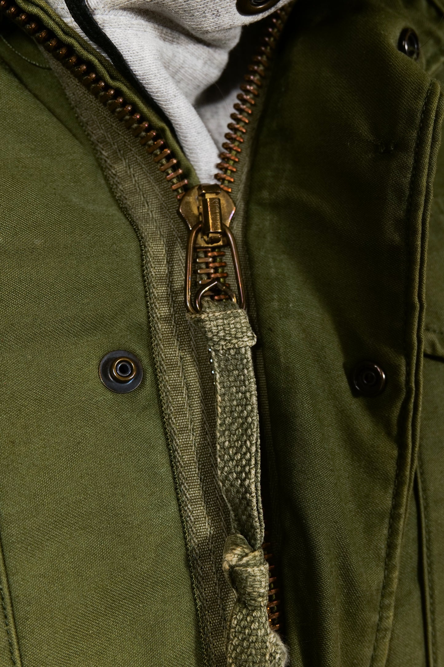 US Army M65 Field Jacket With Double Scovill Zippers