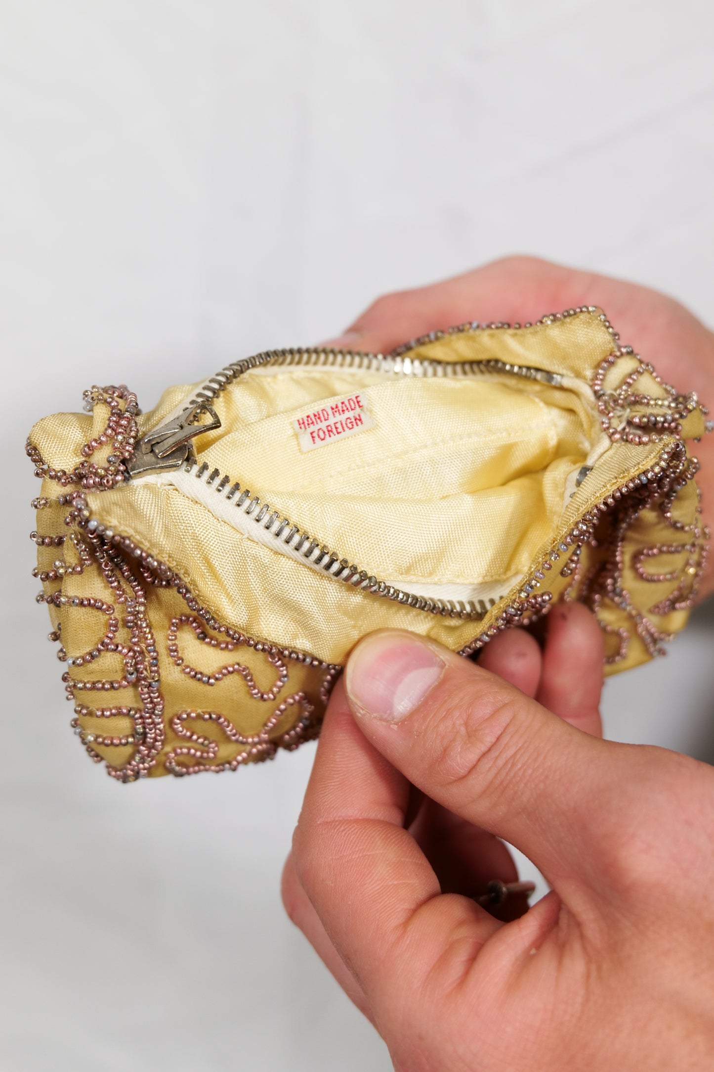 Rare Ladies 1920s Sequin Purse With Zipper