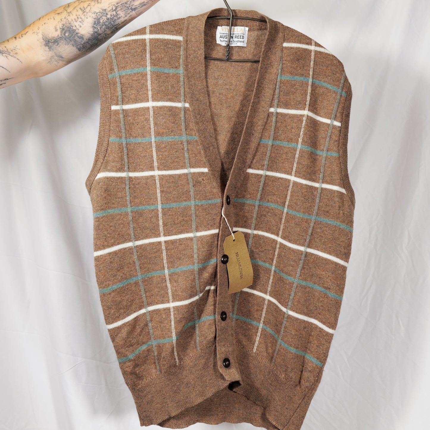 British 1960s Viyella Knit By Austin Reed