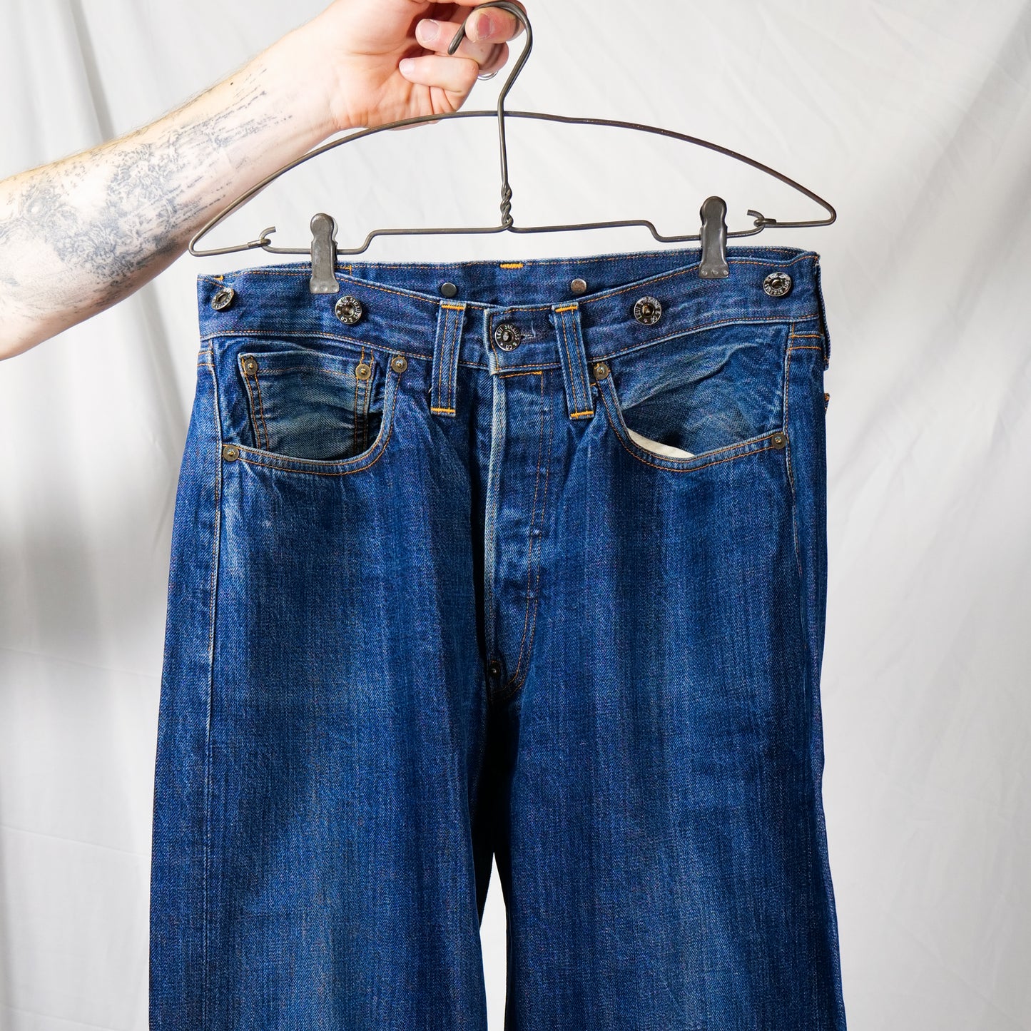 Levi's LVC 1922 201 Made In USA Selvedge Denim Jeans Wide Fit
