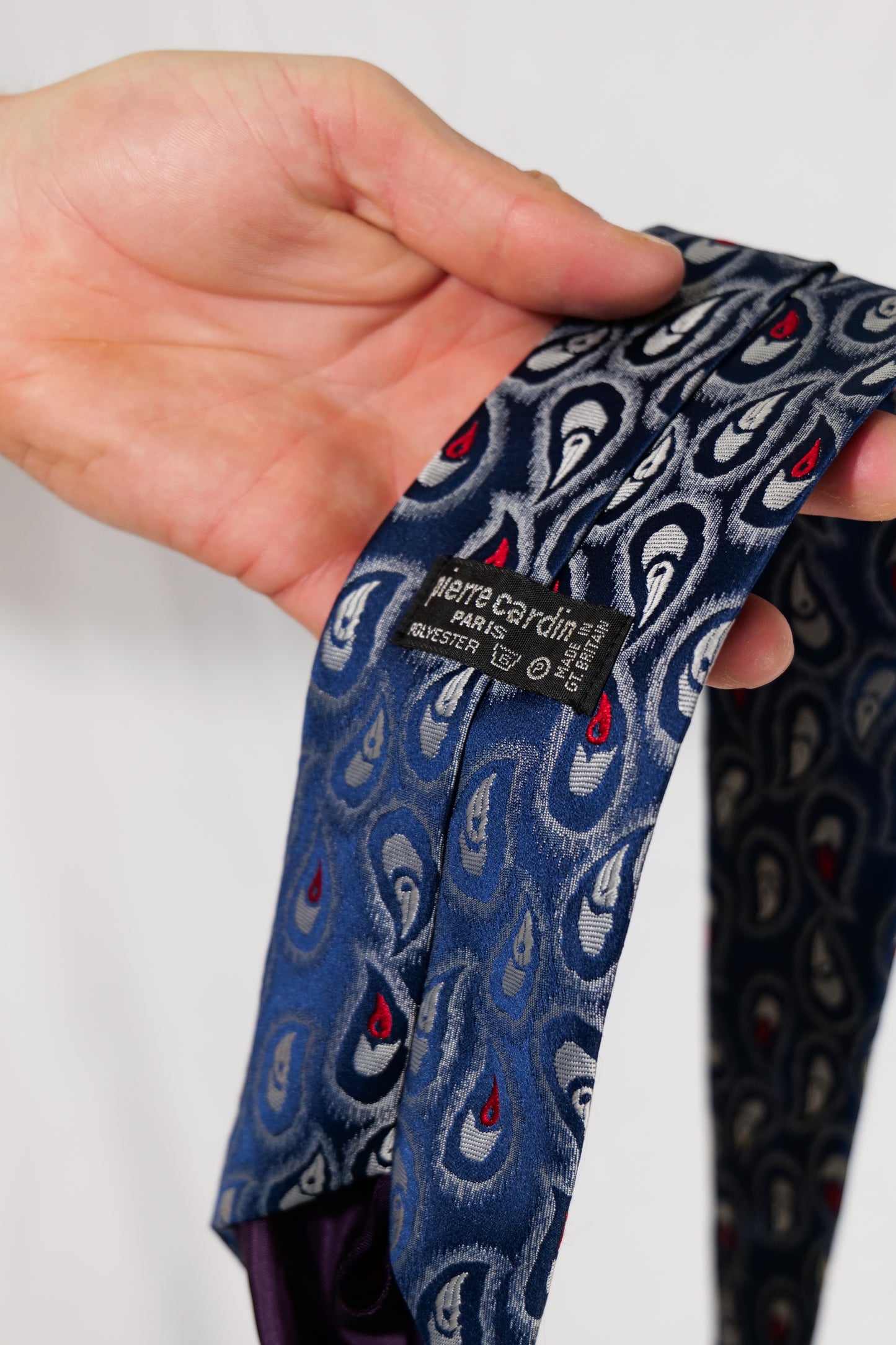 1980s Made In The UK Pierre Cardin Paris Crazy Deco Tie