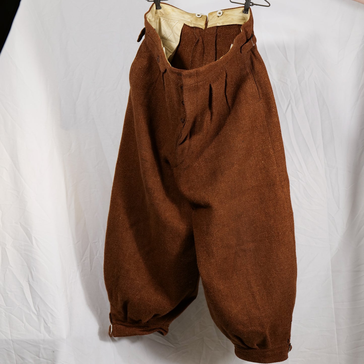 British 1930s Ginger Tweed Plus Fours