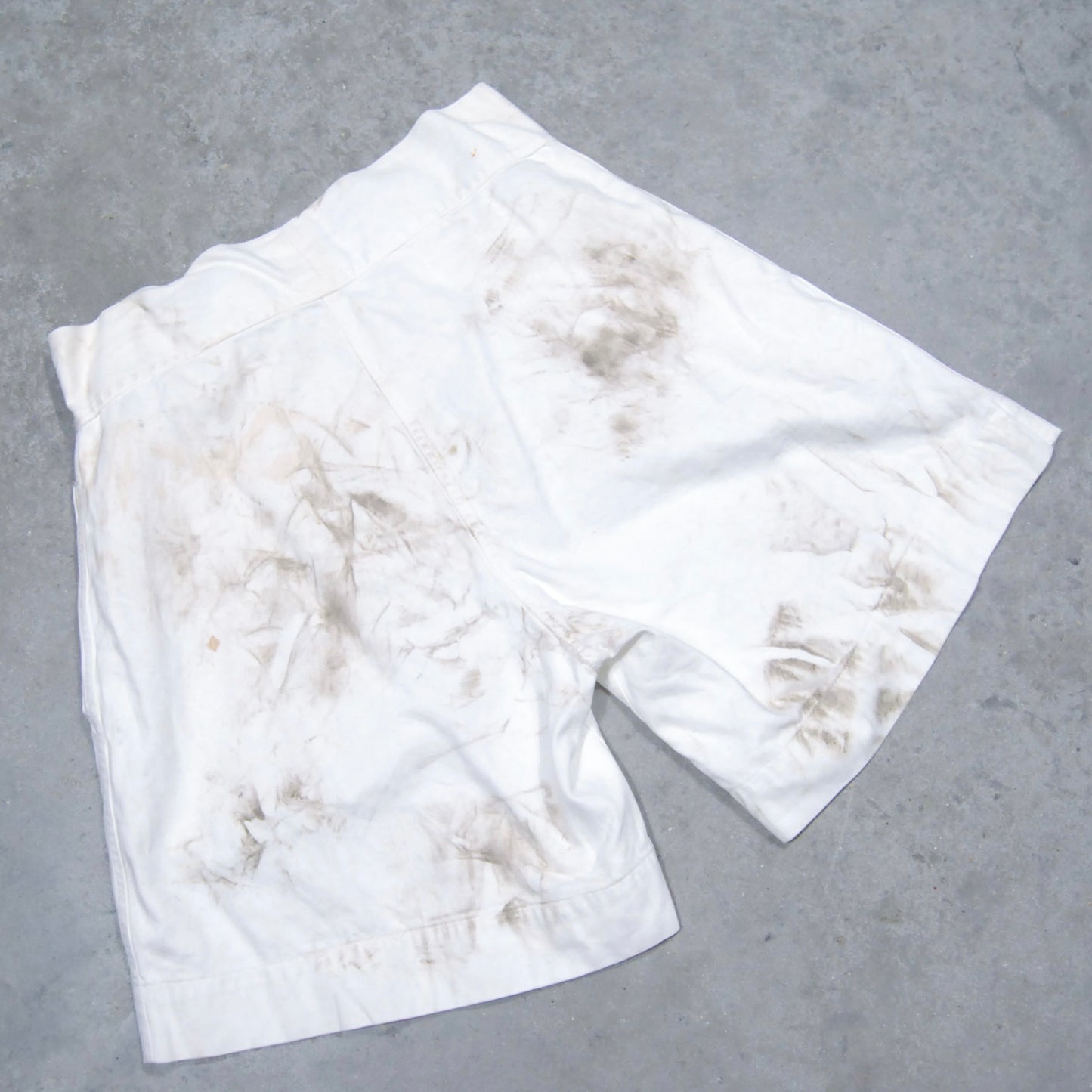 British Royal Navy 1940s Distressed Mud Stain Shorts