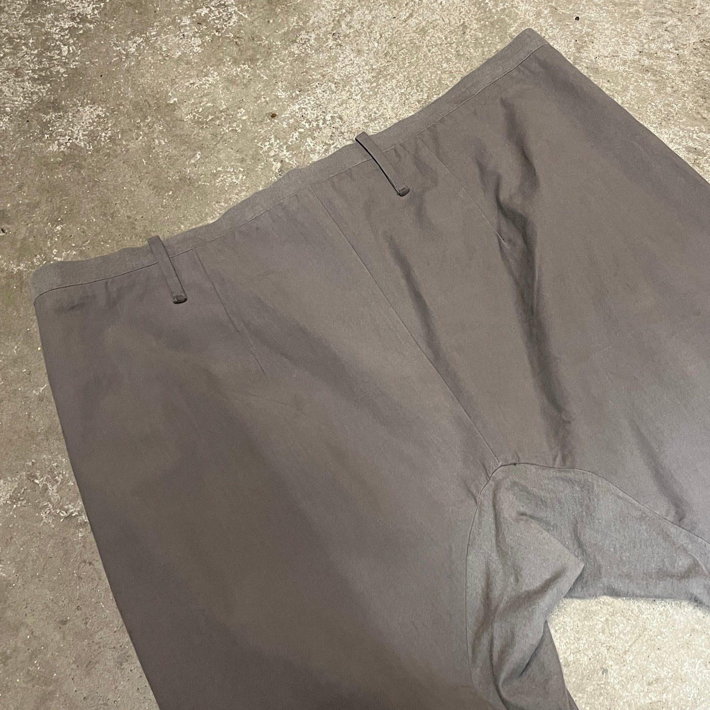 Label Under Construction Grey Cotton Trousers