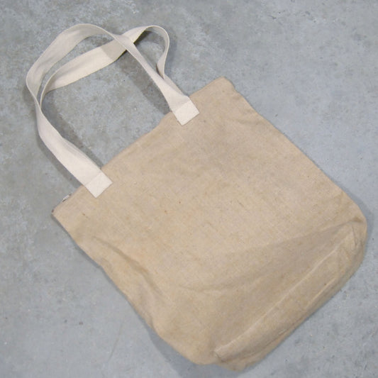 1930s Fabric Hemp Linen Tote Bag