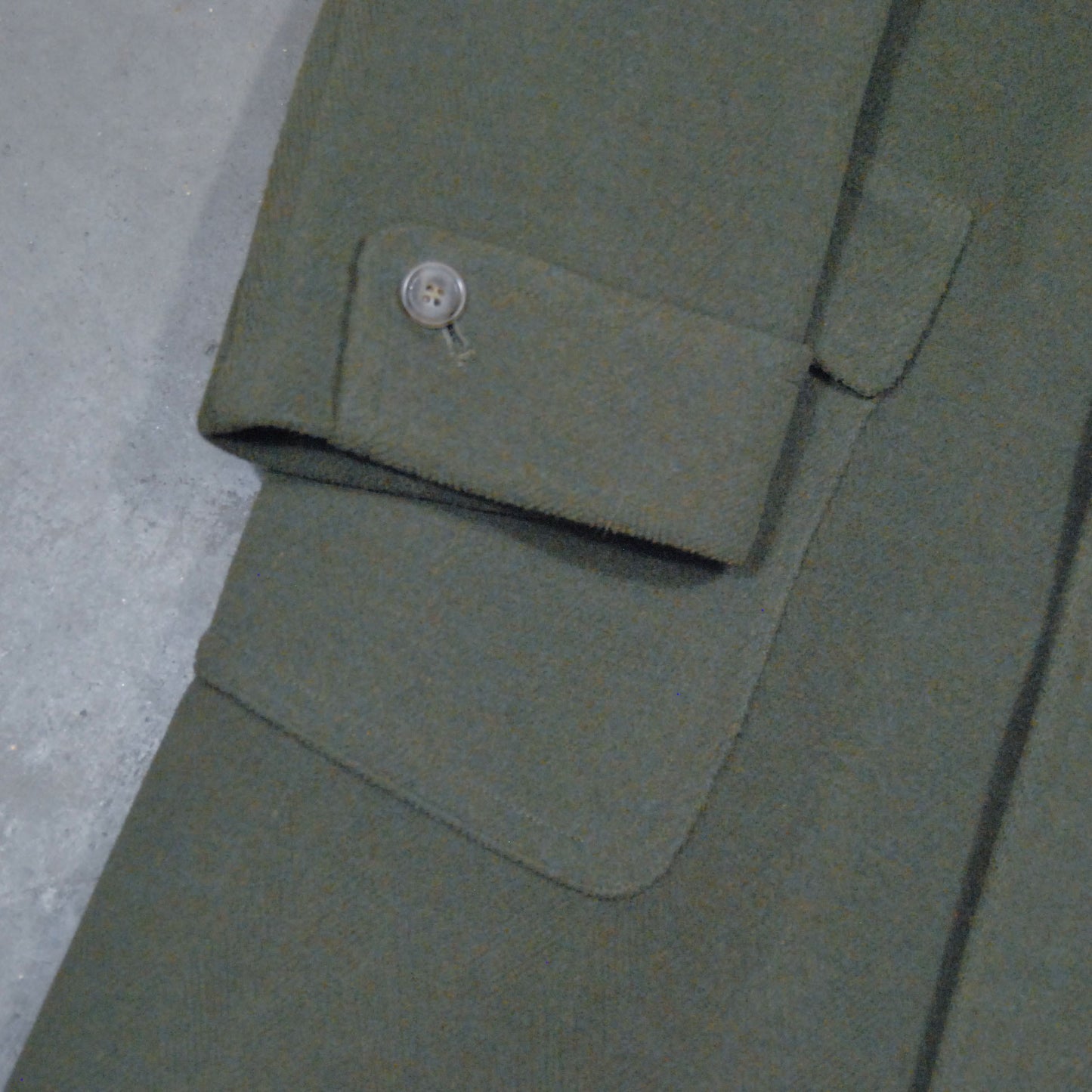 British Single Breasted 1940s Patch Pocket Coat By "Alexandre"