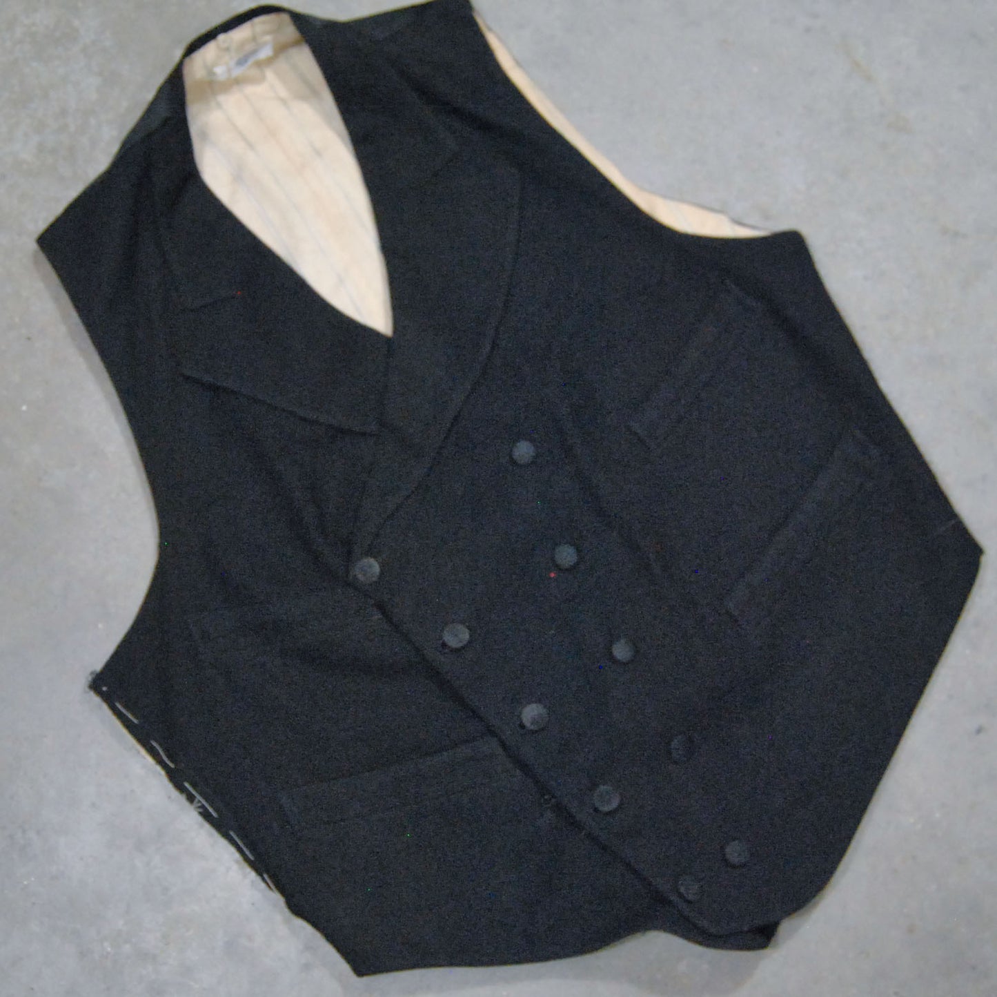 European 1930s Double Breasted Waistcoat