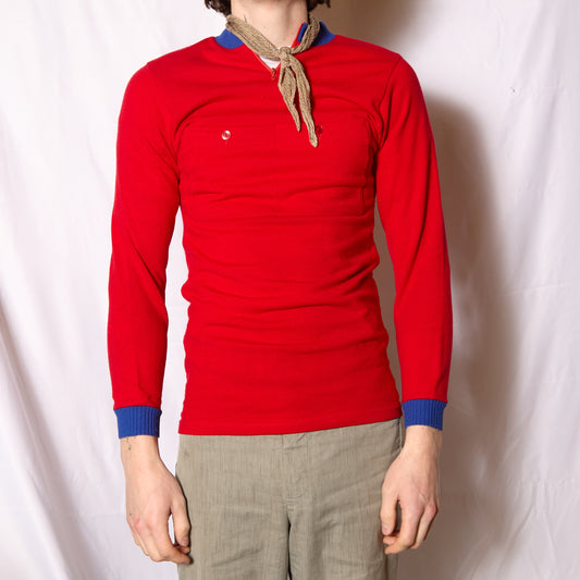 French 1970s Trio Pocket Cyclist Jersey