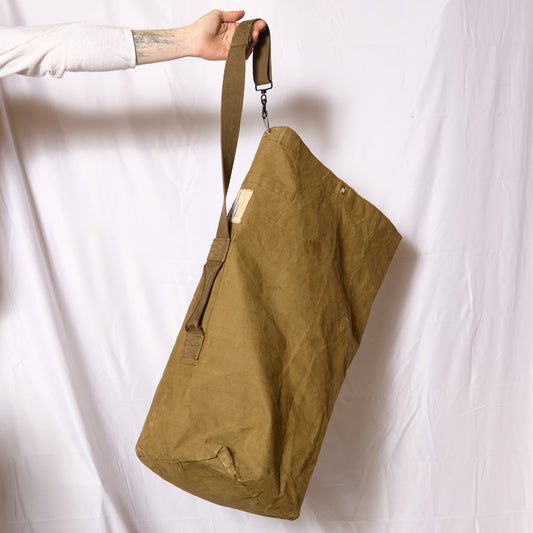 French 1970s Kit Bag Heavy Canvas Cotton