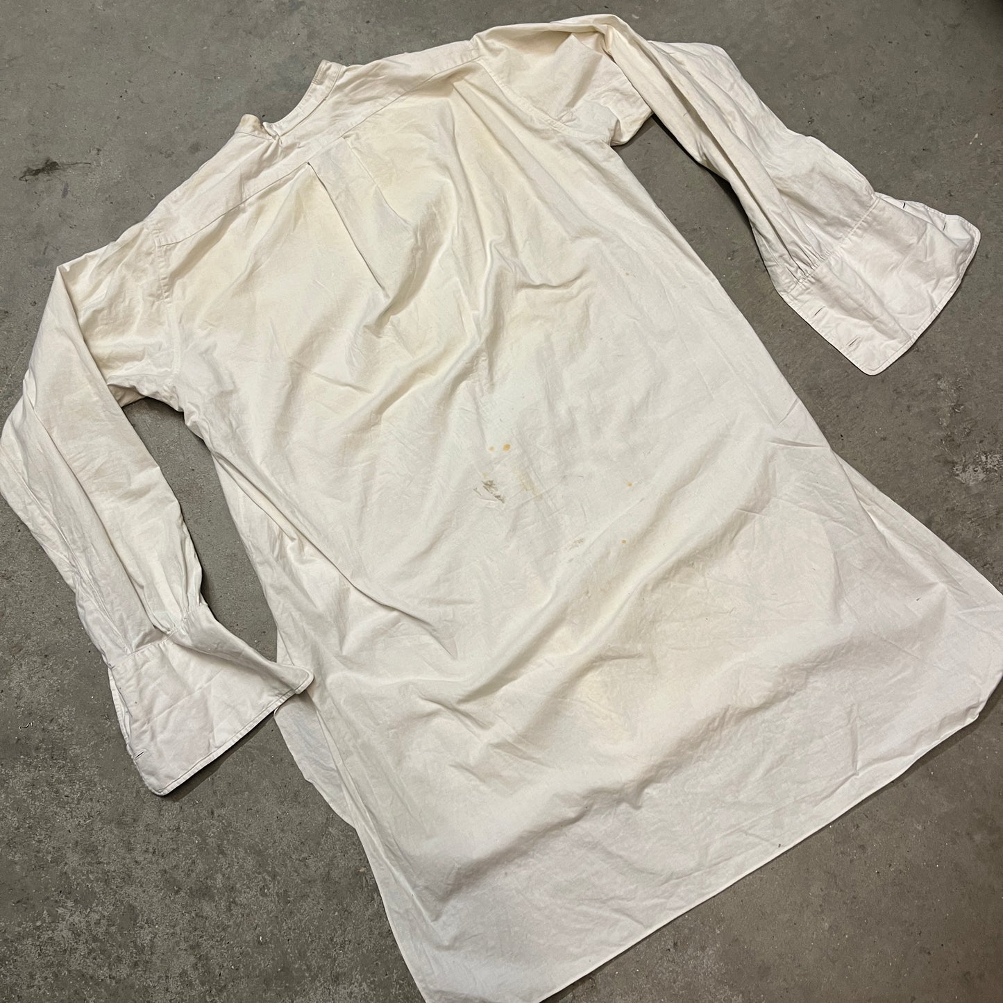 European 1930s Textural Placket Linen Shirt