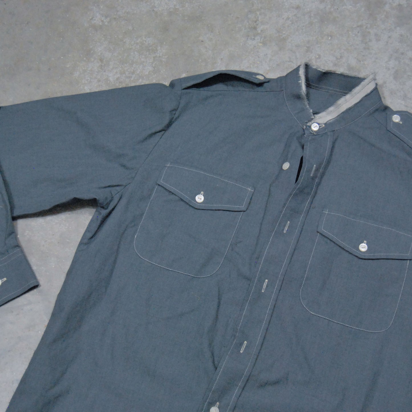 Distressed Overdyed Rag Shirt