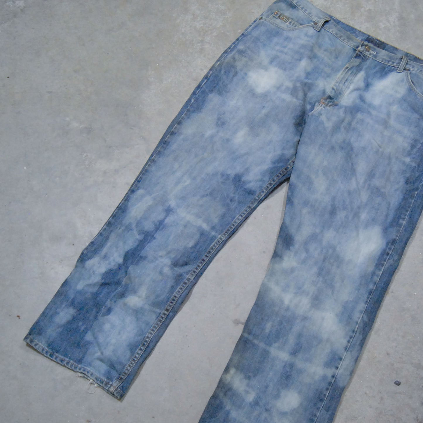 Bleached Distressed 90s Denim