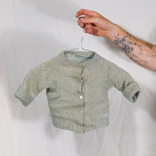 Kids 1940s Rainbow Fleck All Wool Knitted Jumper