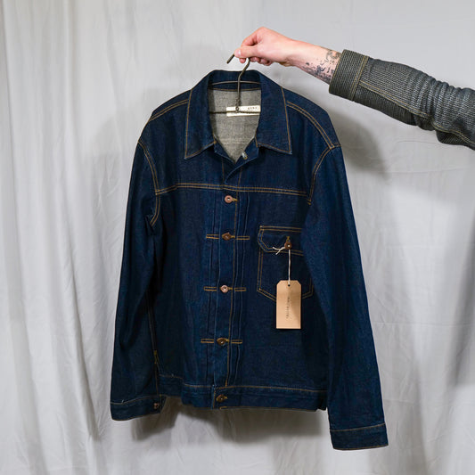 Type 1 Style Patch Pocket Denim Jacket Made In Korea By Gamu