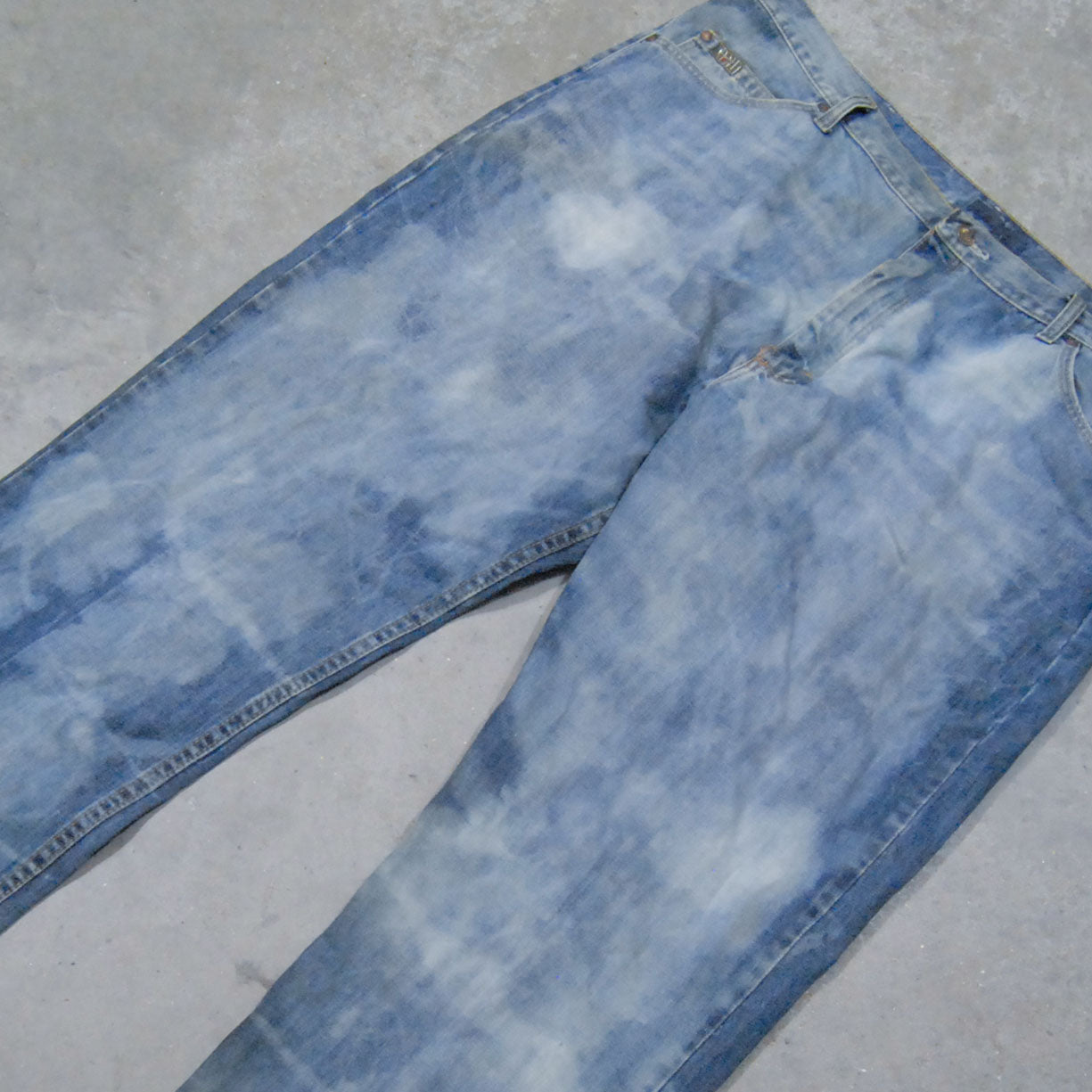 Bleached Distressed 90s Denim