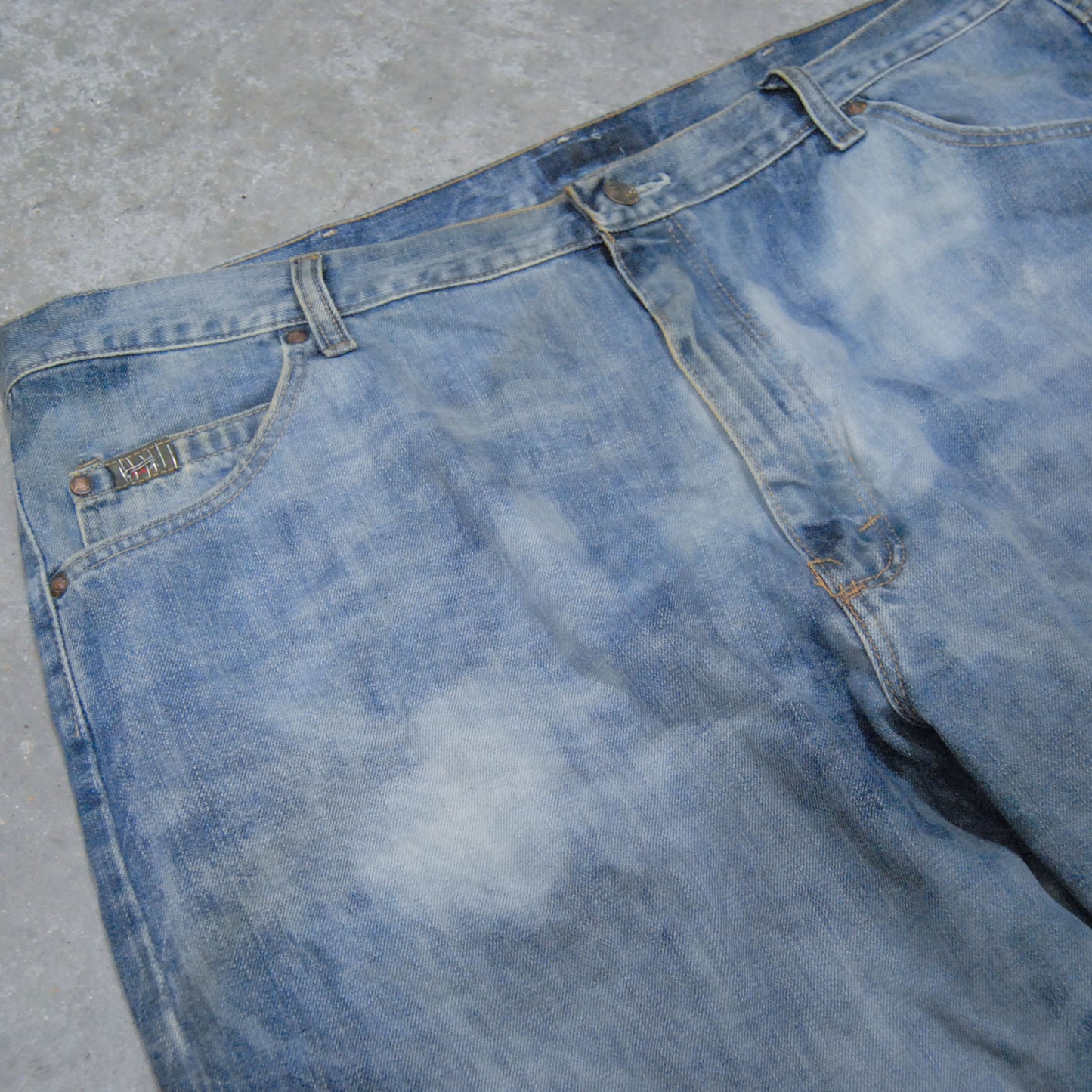 Bleached Distressed 90s Denim