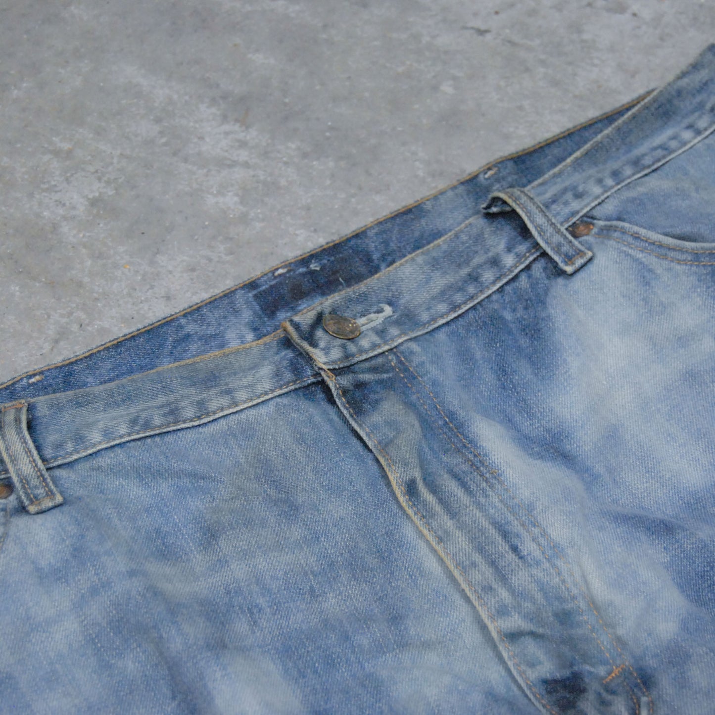 Bleached Distressed 90s Denim