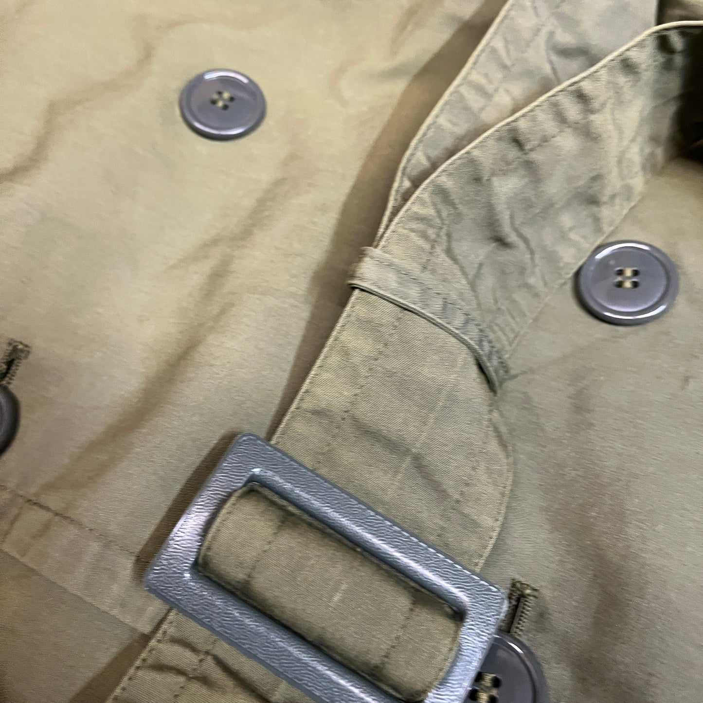Turmeric Overdyed US Army 1980s Rain Coat