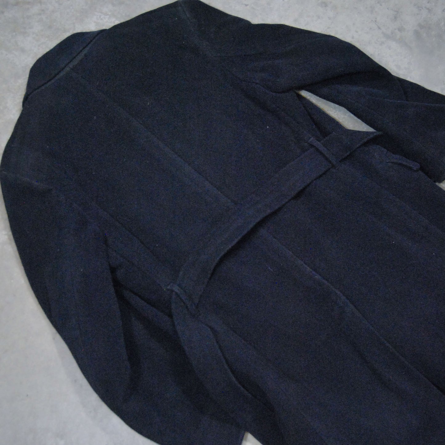 Belted British 1930s Overcoat By "Montague Burton"