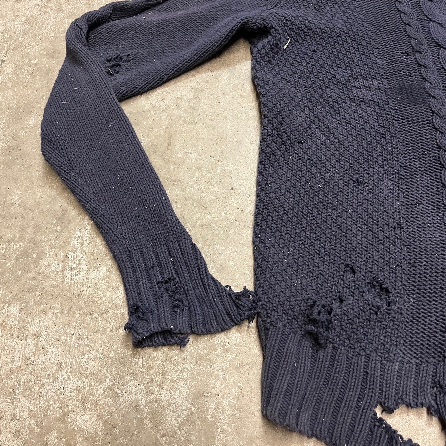 Vintage Distressed Woolen Knit
