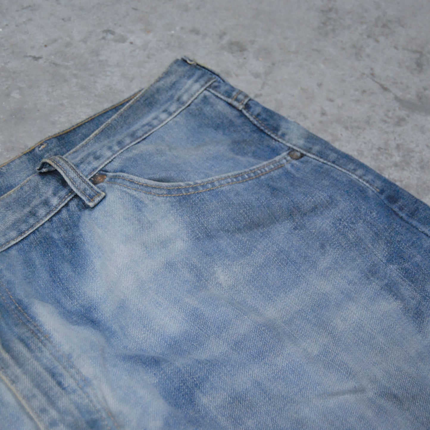 Bleached Distressed 90s Denim