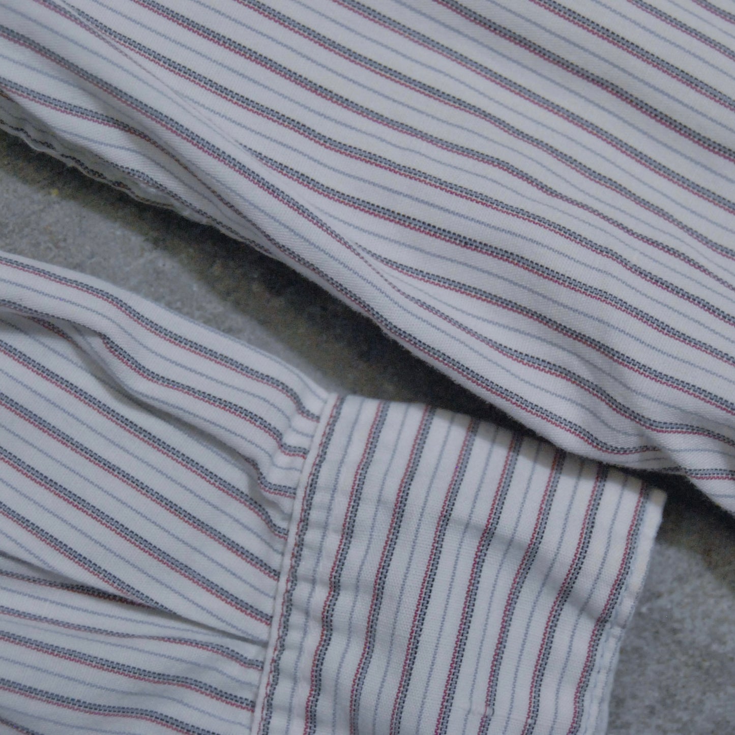 CC41 British 1940s Striped Collarless Shirt