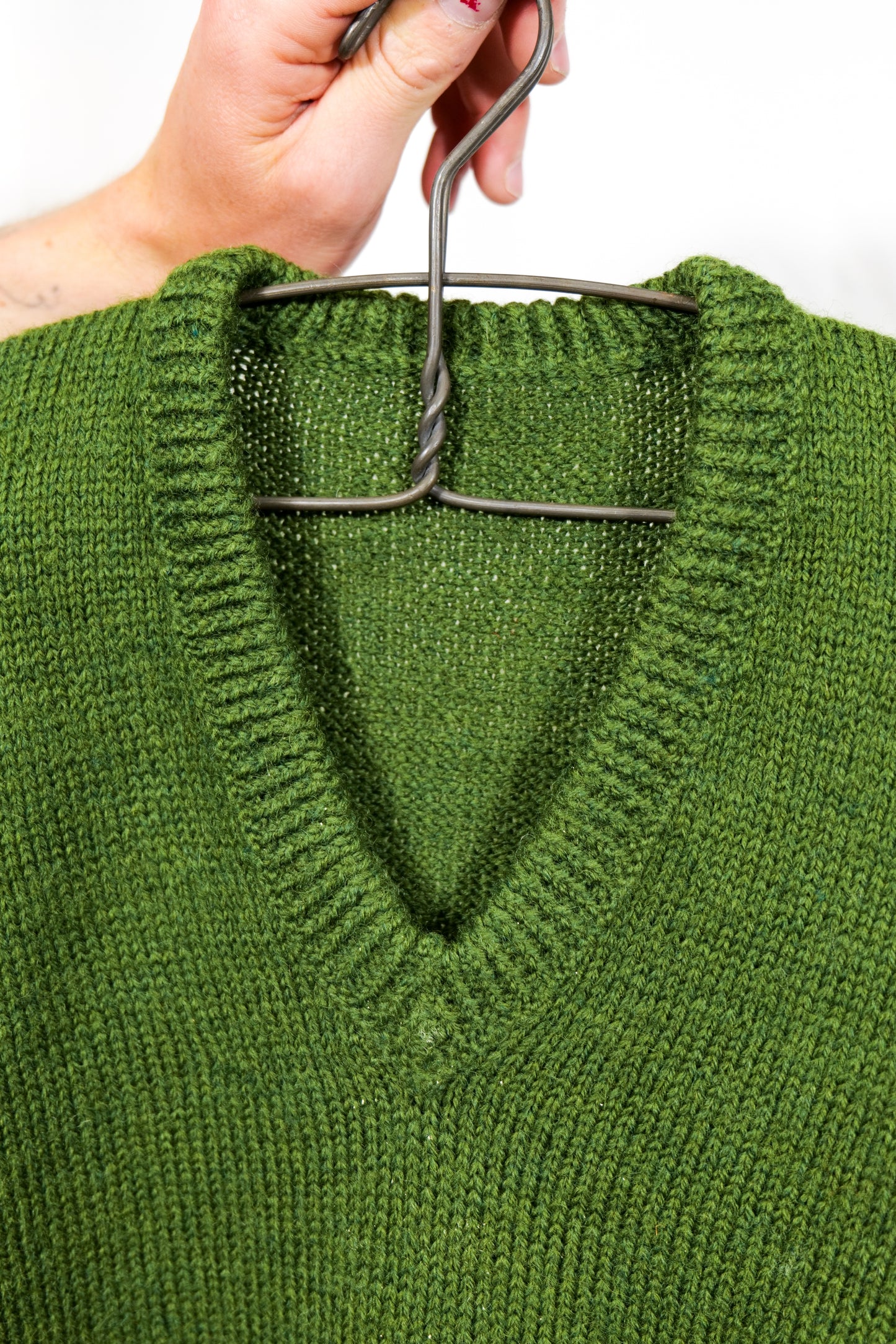 European 1930s Hand Knit Heavy Woolen Jumper