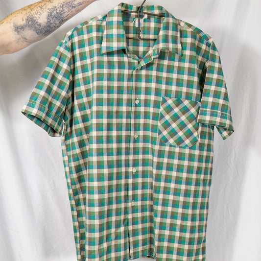 French 1960s Linen Summer Shirt
